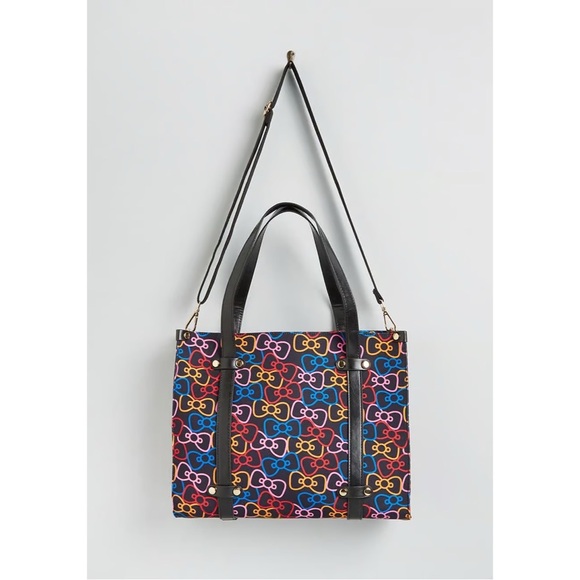 Hello Kitty Handbags - ModCloth x Hello Kitty Bows Camp Director Zipped Tote